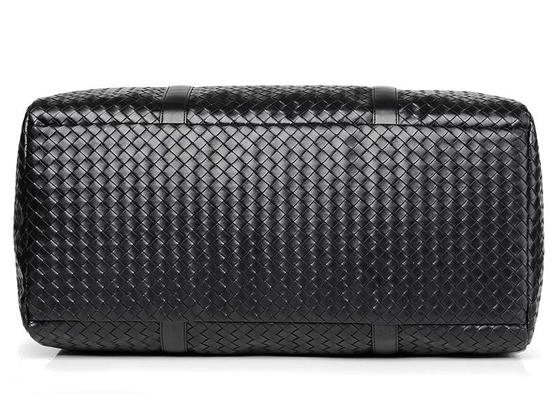 Braid PU Fabric Retro Style Large Sports Duffel Bag Wear Resistant