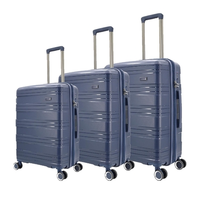 High Strength Virgin PP Material Luggage 3 Piece Hard Shell Luggage Unbreakable