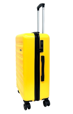 Multidirectional Hard Travel Luggage ABS Trolley Case Set 3 Piece  Wear Resistance