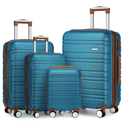 ABS Hardcase Spinner Luggage Hard Sided Suitcase With Mute Wheels