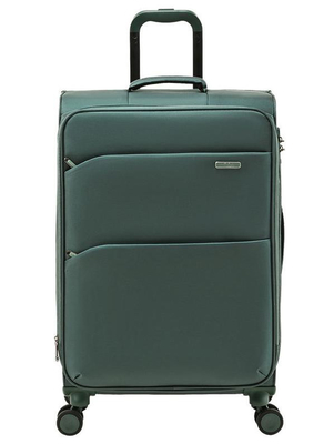 Multi Pockets 3 Piece Softside Luggage Set Matching Color Wear Resistance