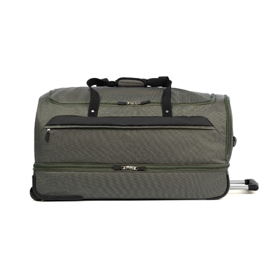 Double Layered Rolling Trolley Duffel Bag  20-25kgs Load With Seperate Storage Cubes