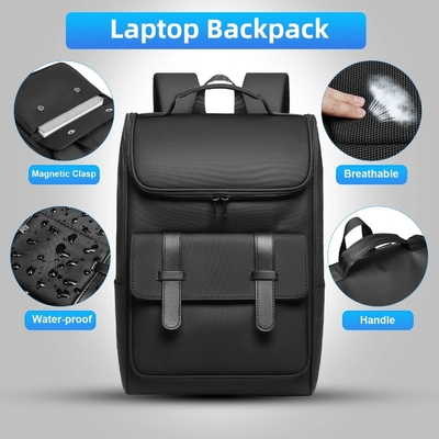 Wide Opening On Top Large Business Backpack Accommodate 15.6 Inch Laptop