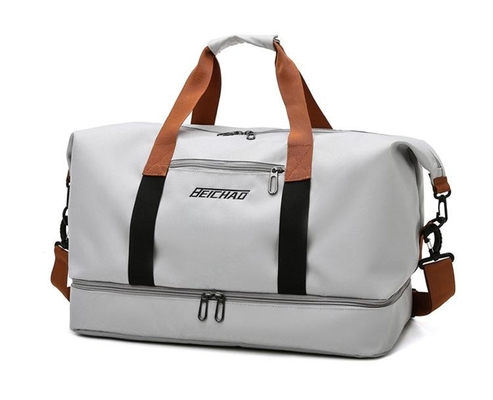 Double Layers Gym Sports Duffel Bag Travel Duffle Bags Exquisite Design Big Capacity