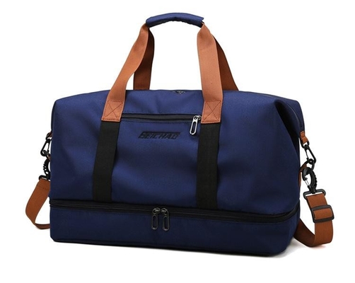 Double Layers Gym Sports Duffel Bag Travel Duffle Bags Exquisite Design Big Capacity