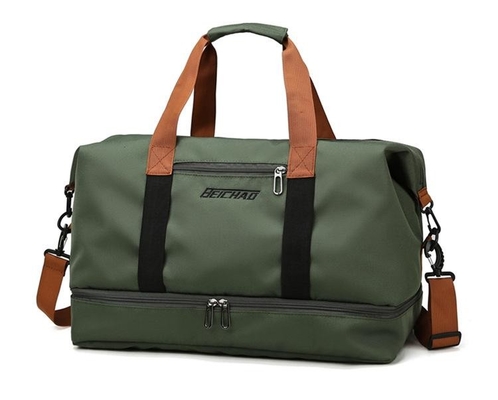 Double Layers Gym Sports Duffel Bag Travel Duffle Bags Exquisite Design Big Capacity
