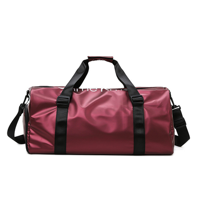 Brightly Colored Sports Duffel Bag Nylon Gym Bag With Adjustable Carry Straps