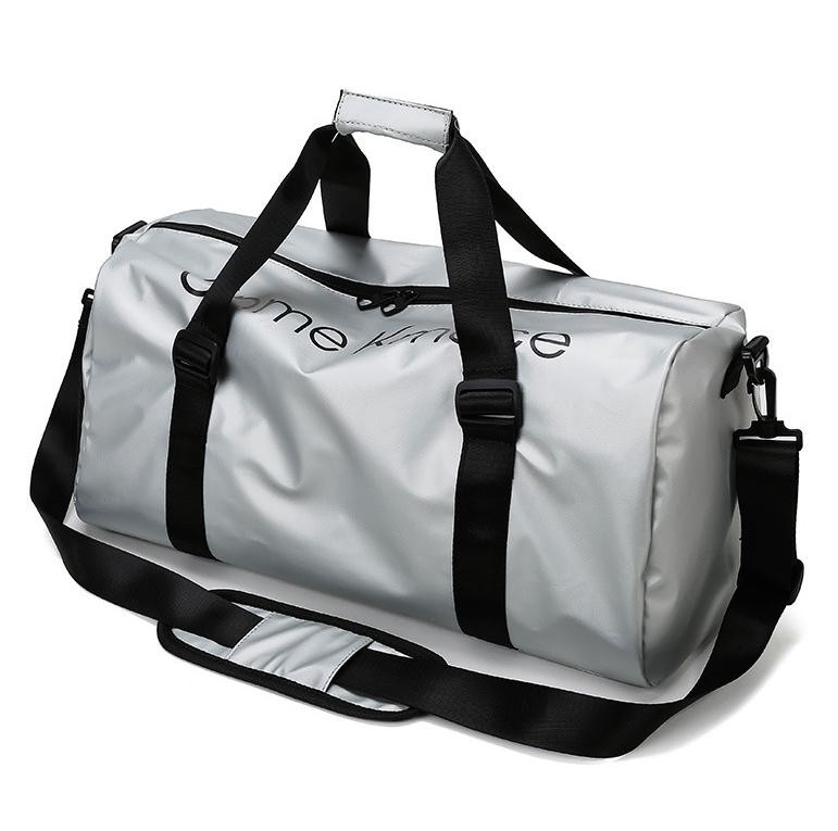 Brightly Colored Sports Duffel Bag Nylon Gym Bag With Adjustable Carry Straps